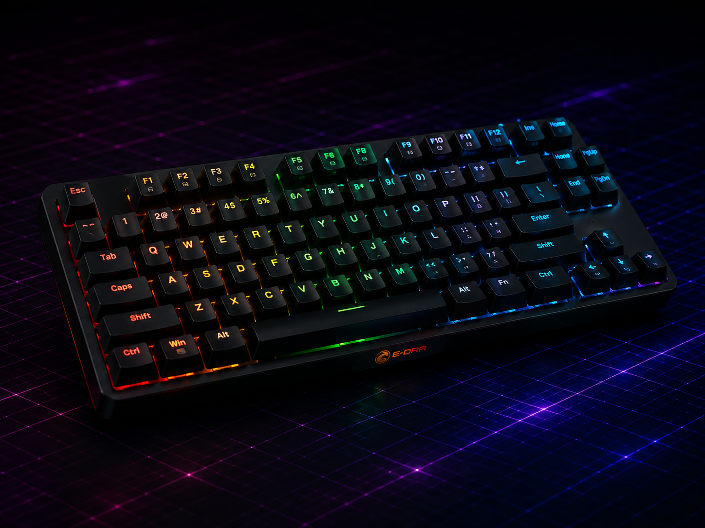 Bàn phím cơ Gaming E-DRA RGB