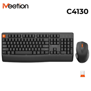 Bộ bàn phím chuột không dây Meetion C4130 Full-Size 104 phím USB 2.4G chống ồn