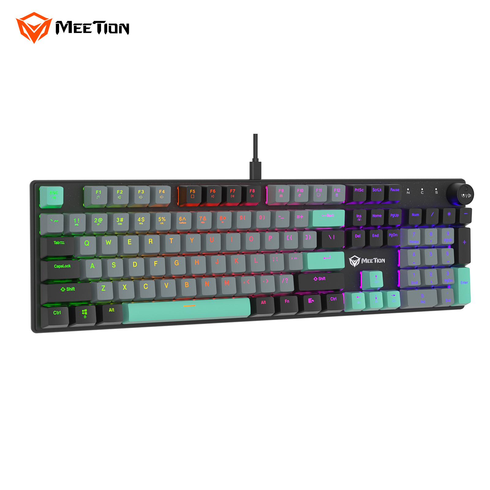 Bàn phím cơ gaming Meetion MK009 Fullsize