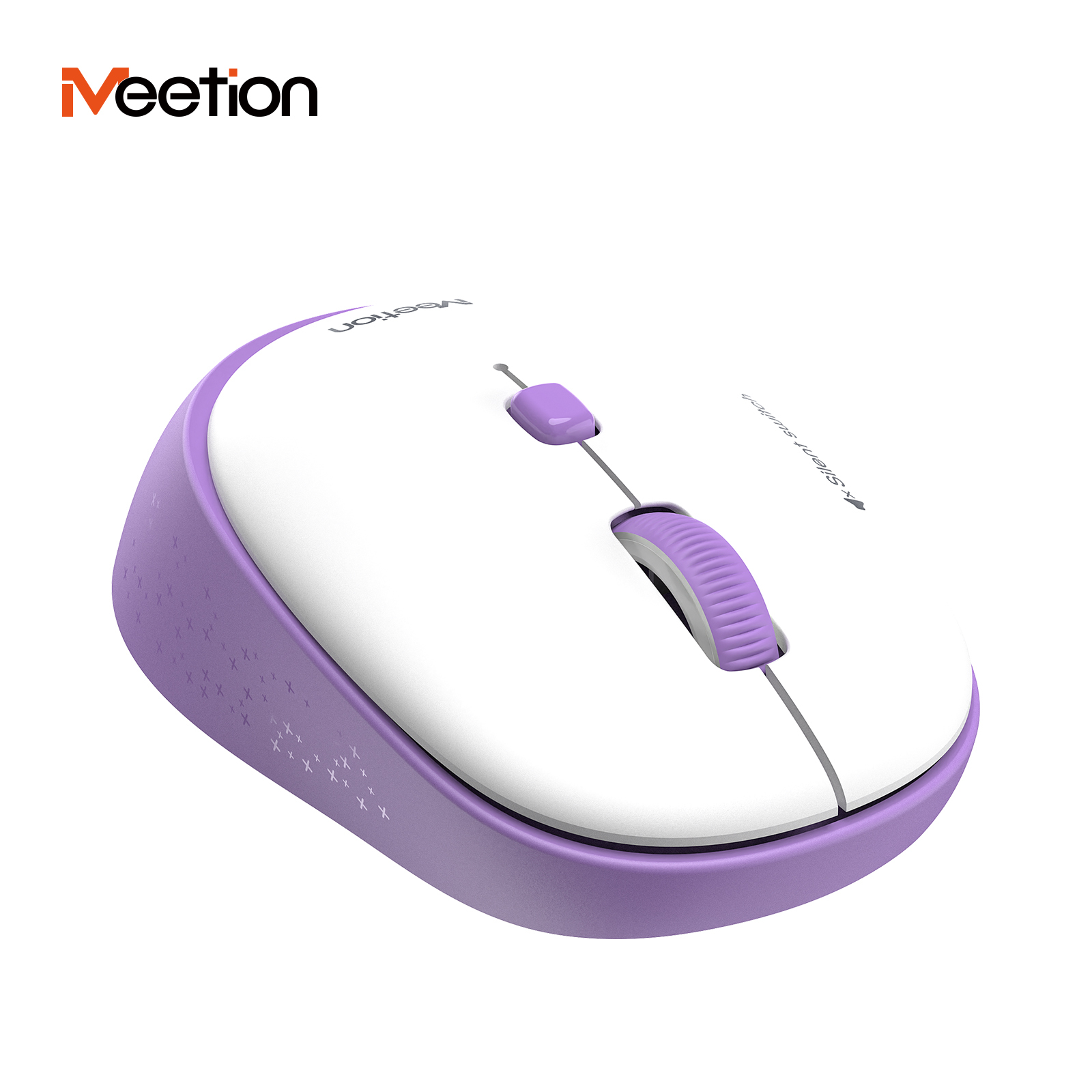 Chuột không dây Meetion R571 chống ồn kết nối USB 2.4GHz thiết kế công thái học sử dụng pin AA